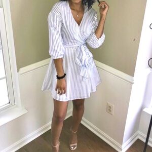 Stripe Wrap Dress (mini)